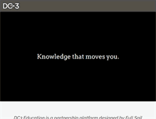 Tablet Screenshot of dc3education.com